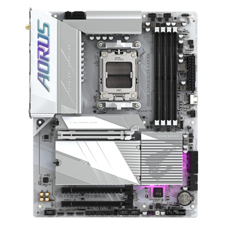 Материнська плата GIGABYTE B650E AORUS ELITE X AX ICE rev1 (B650E AORUS ELITE X AX ICE rev1) (Socket AM5, AMD B650, ATX)