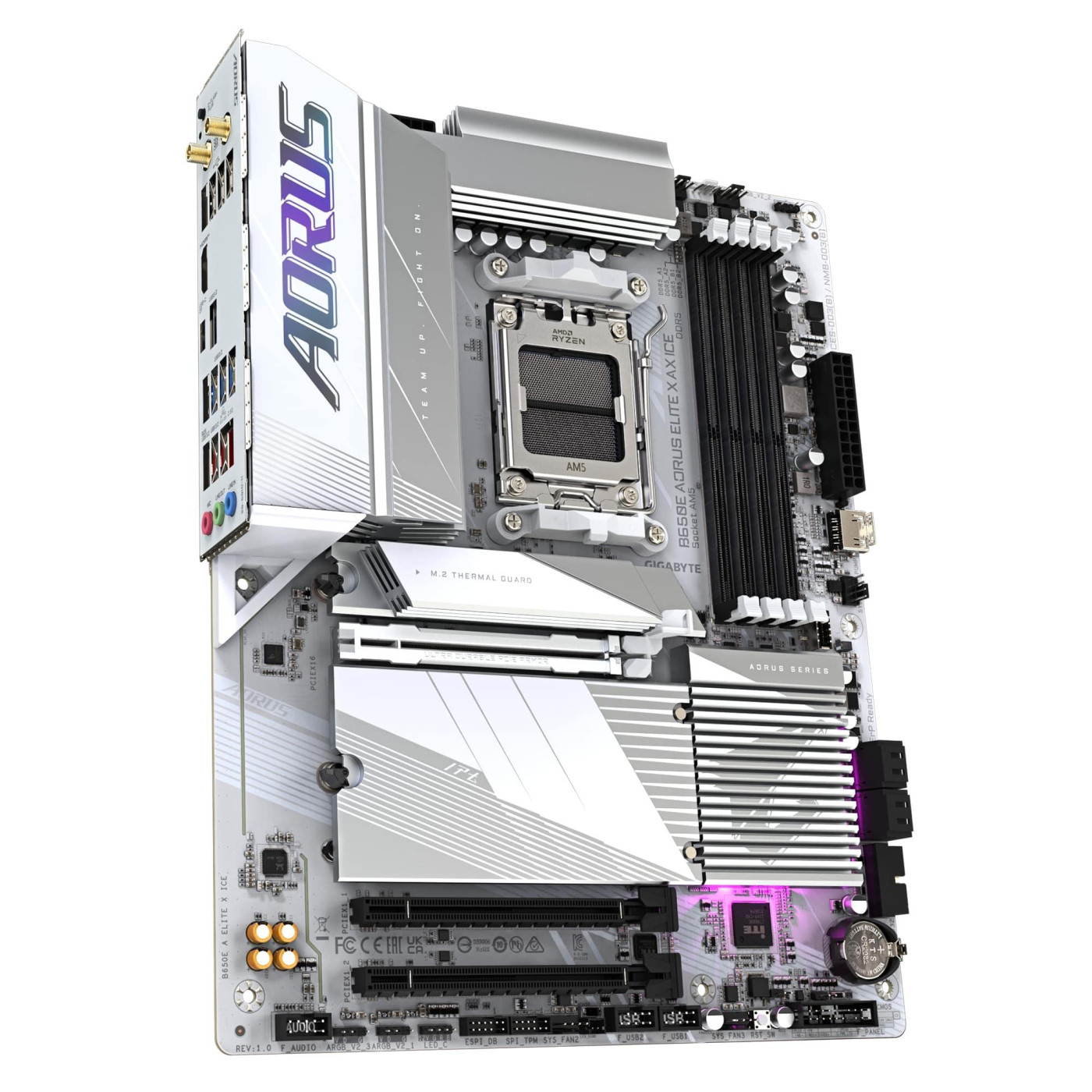 Материнська плата Gigabyte B650E AORUS ELITE X ICE (B650E AORUS ELITE X ICE) (Socket AM5, AMD B650, ATX)