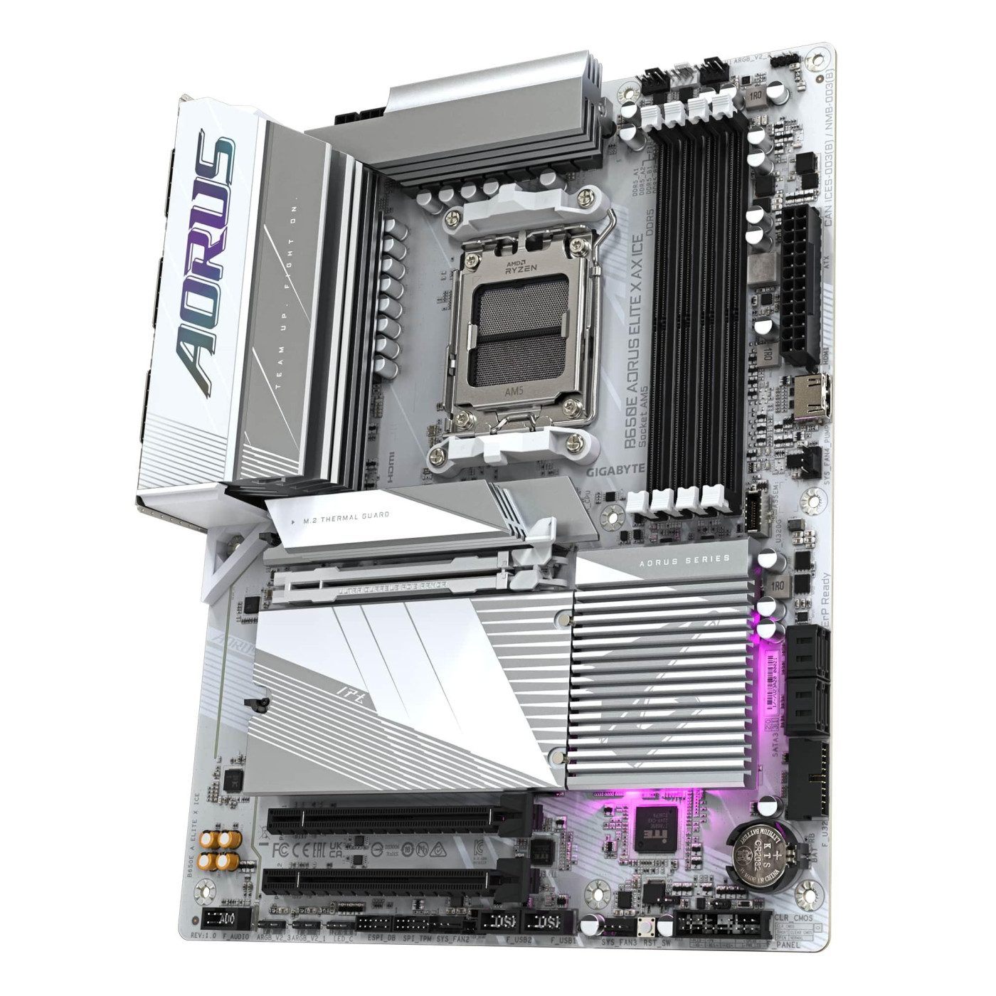 Материнська плата Gigabyte B650E AORUS ELITE X ICE (B650E AORUS ELITE X ICE) (Socket AM5, AMD B650, ATX)