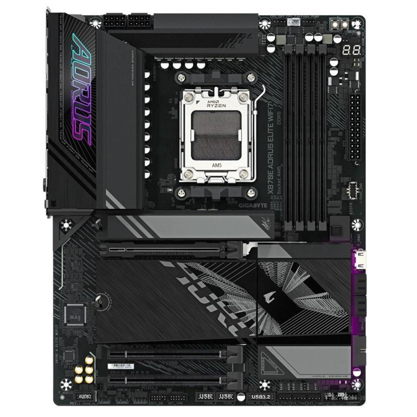 Материнская плата Gigabyte X870E A ELITE WIFI7 (X870E A ELITE WIFI7) (Socket AM5, AMD X870E, ATX)