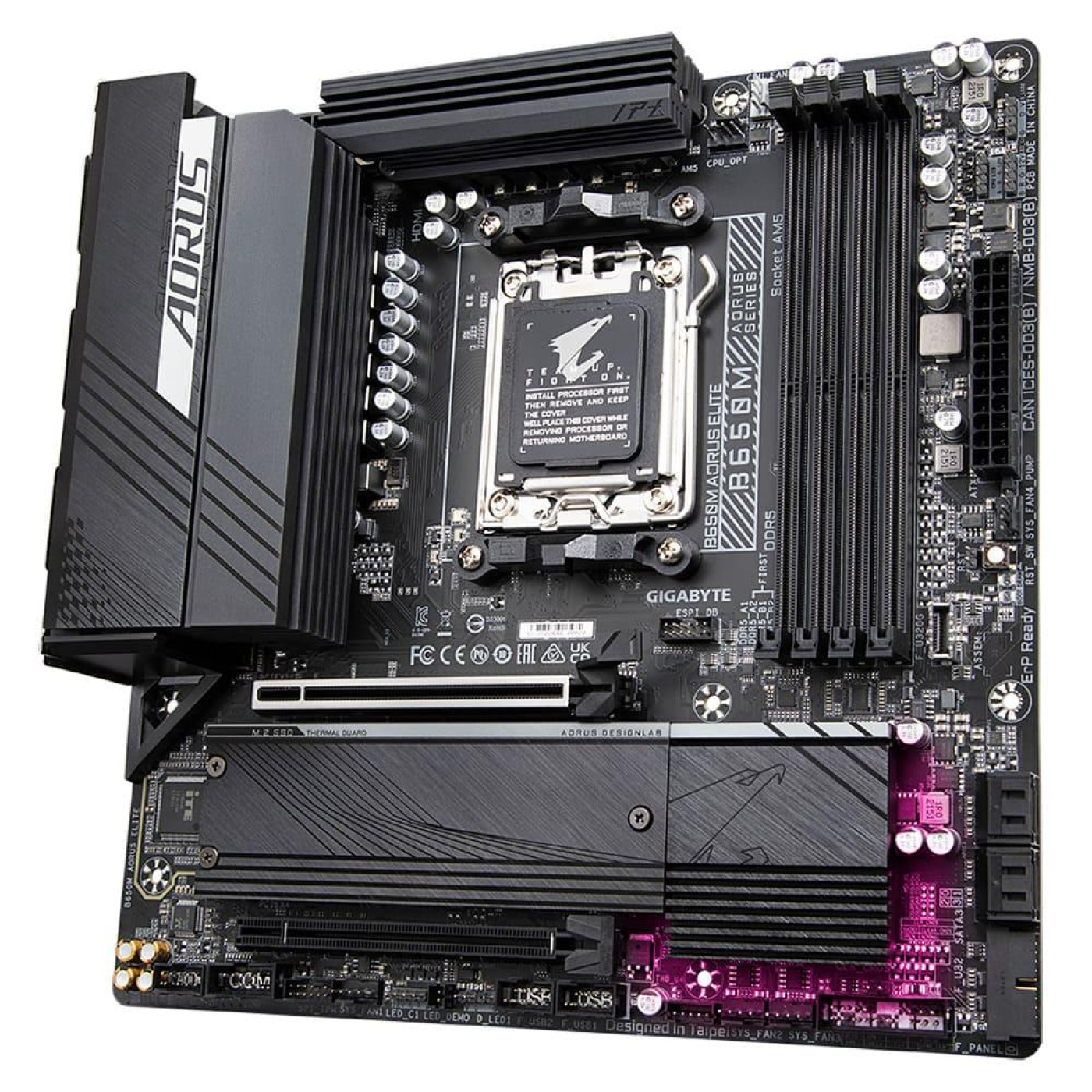 Материнська плата Gigabyte B650M AORUS ELITE (B650M AORUS ELITE) (Socket AM5, AMD B650, Micro-ATX)