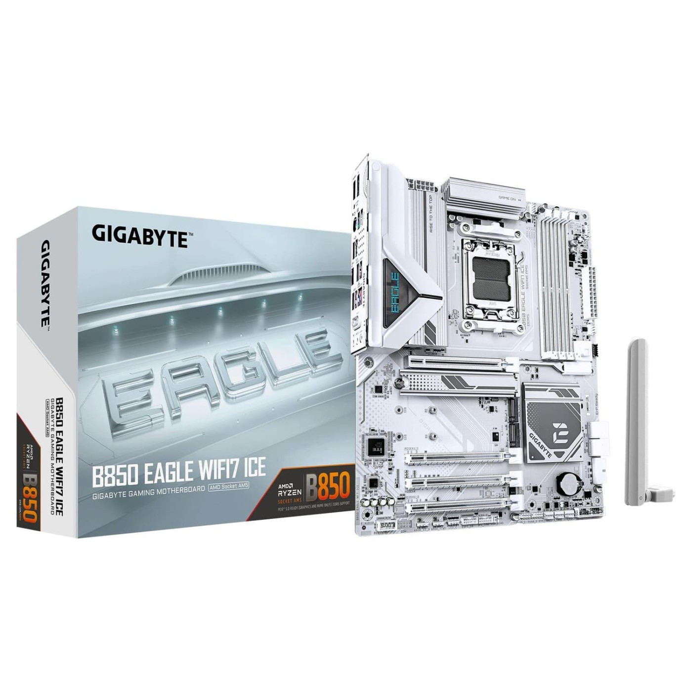 Материнская плата Gigabyte B850 EAGLE WIFI7 ICE (B850 EAGLE WIFI7 ICE) (Socket AM5, AMD B850, ATX)