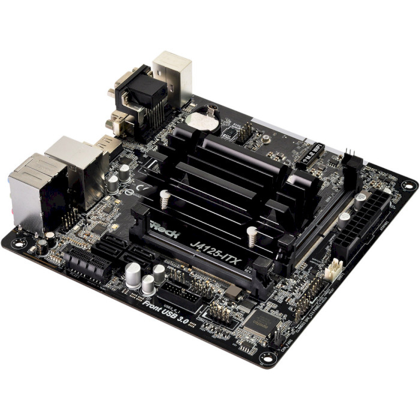 Материнская плата AsRock J4125-ITX (J4125-ITX) (Integrated CPU, Mini-ITX)