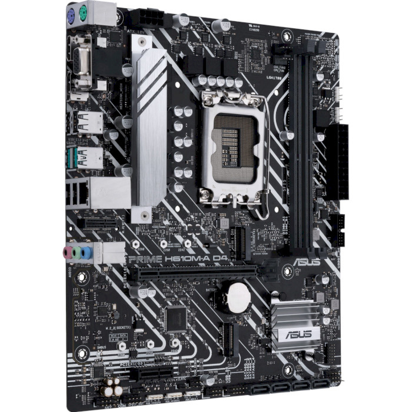 Материнська плата ASUS PRIME H610M-A D4-CSM (PRIME H610M-A D4-CSM) (Socket 1700, Intel H610, Micro-ATX)