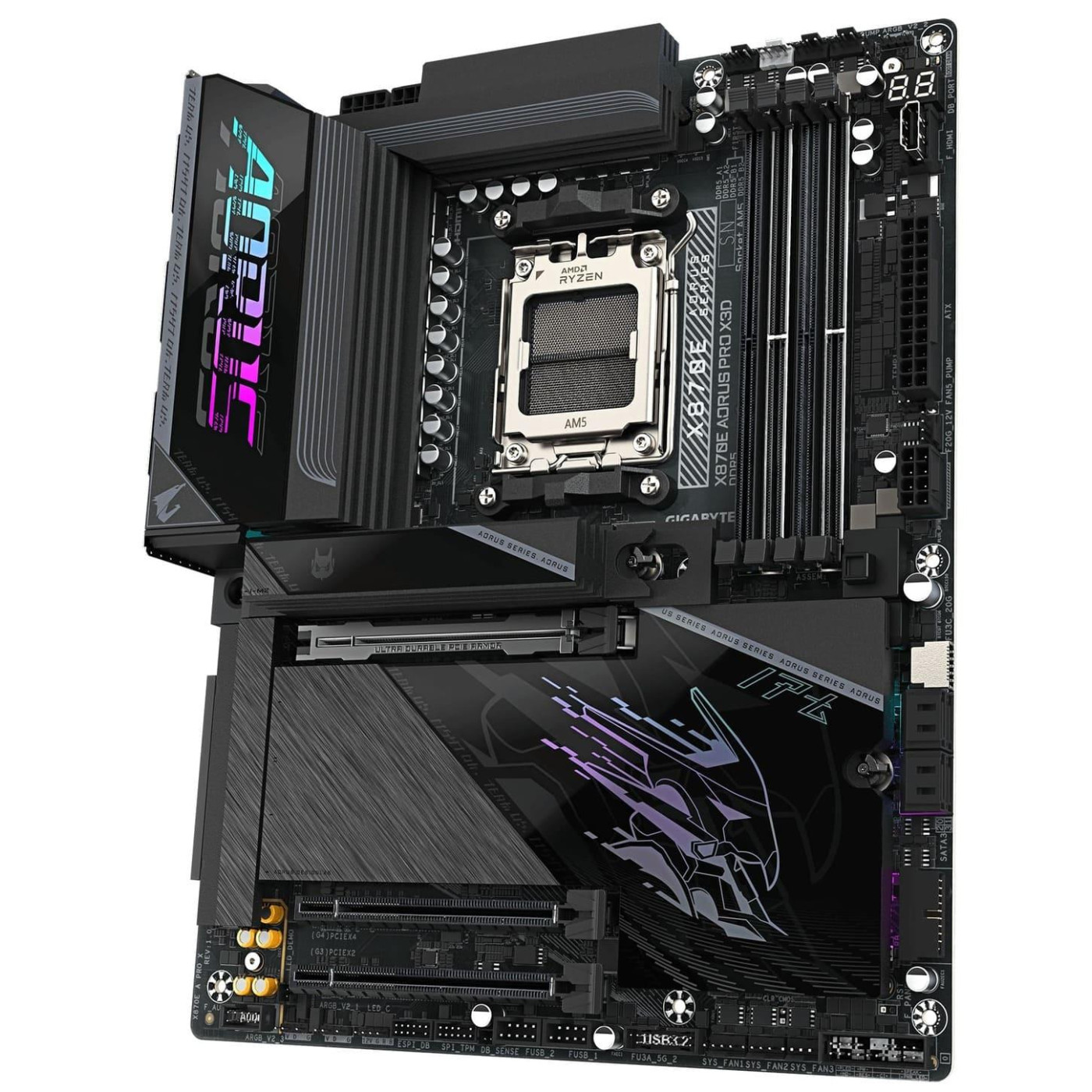 Материнська плата GIGABYTE X870E AORUS PRO X3D (X870E AORUS PRO X3D) (Socket AM5, AMD X870E, ATX)