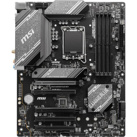 Материнська плата MSI B760 GAMING PLUS WIFI (B760 GAMING PLUS WIFI) (Socket 1700, Intel B760, ATX)