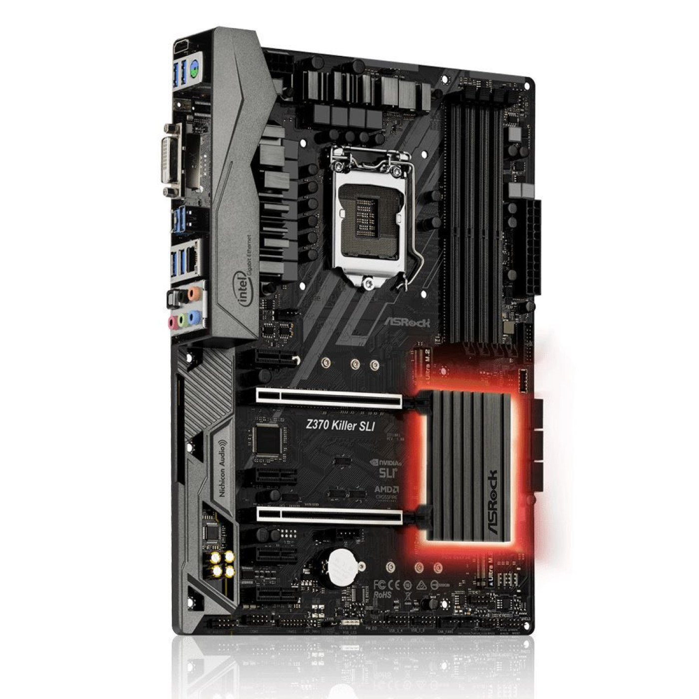 Материнская плата AsRock Z370 Killer SLI (Z370 Killer SLI) (s1151v2, Intel Z370, ATX) Б/у