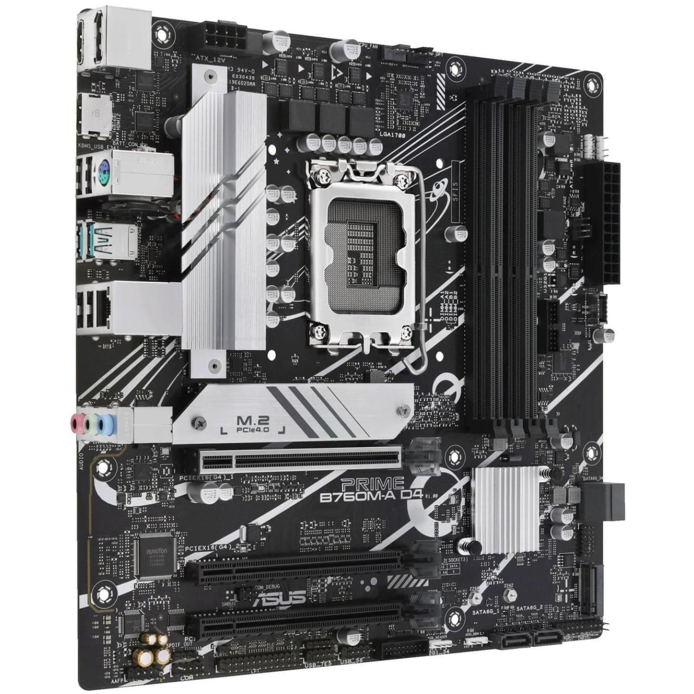 Материнская плата ASUS PRIME B760M-A D4-CSM (PRIME B760M-A D4-CSM) (Socket 1700, Intel B760, Micro-ATX)