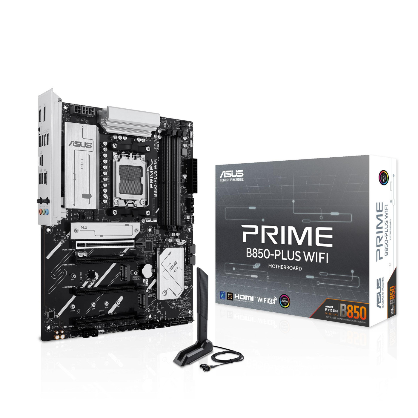 Материнская плата ASUS PRIME B850-PLUS WIFI (PRIME B850-PLUS WIFI) (Socket AM5, AMD B850, ATX)
