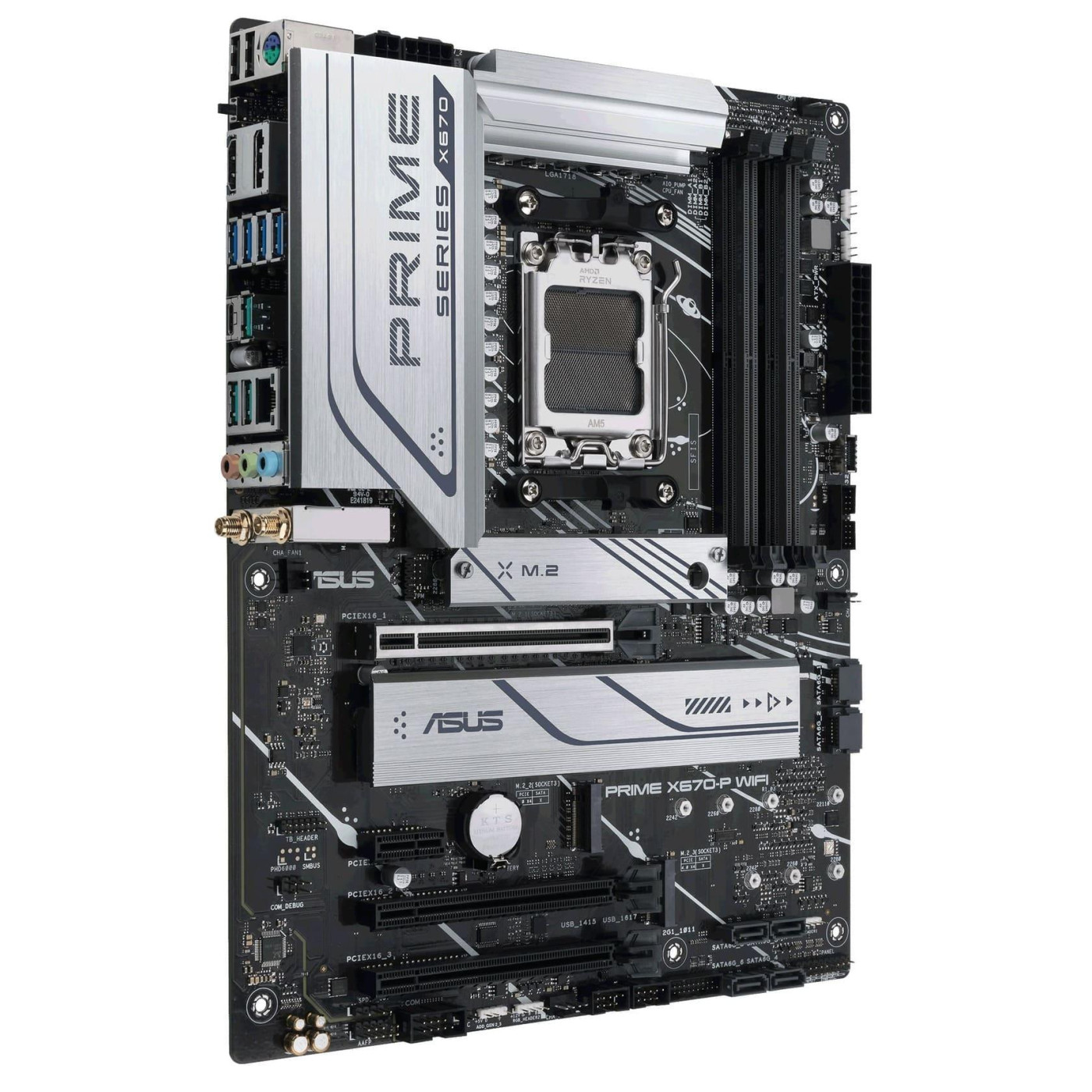 Материнська плата ASUS PRIME X670-P WIFI (PRIME X670-P WIFI) (Socket AM5, AMD X670, ATX) Б/в