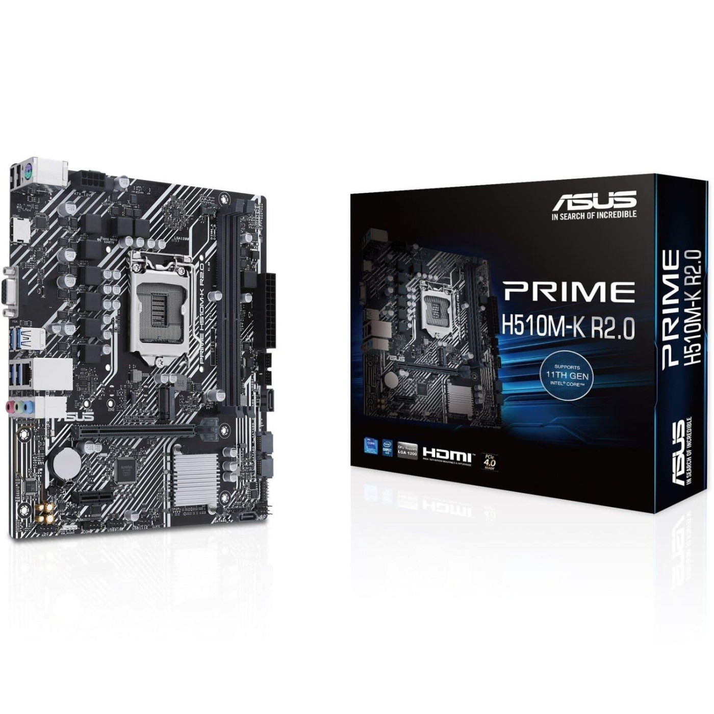 Материнська плата ASUS PRIME H510M-K R2.0 (H510M-K R2.0) (Socket 1200, Intel H510, Micro-ATX) Б/в