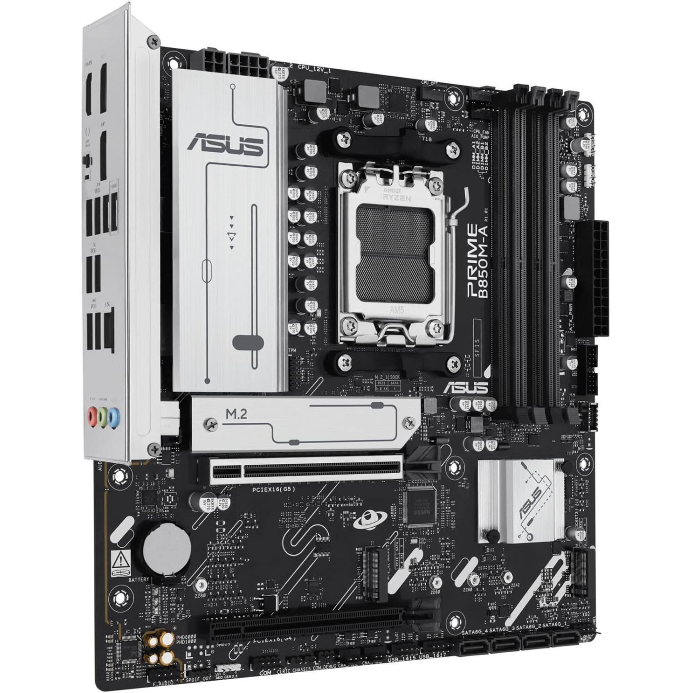 Материнская плата ASUS PRIME B850M-A-CSM (PRIME B850M-A-CSM) (Socket AM5, AMD B850, Micro-ATX)