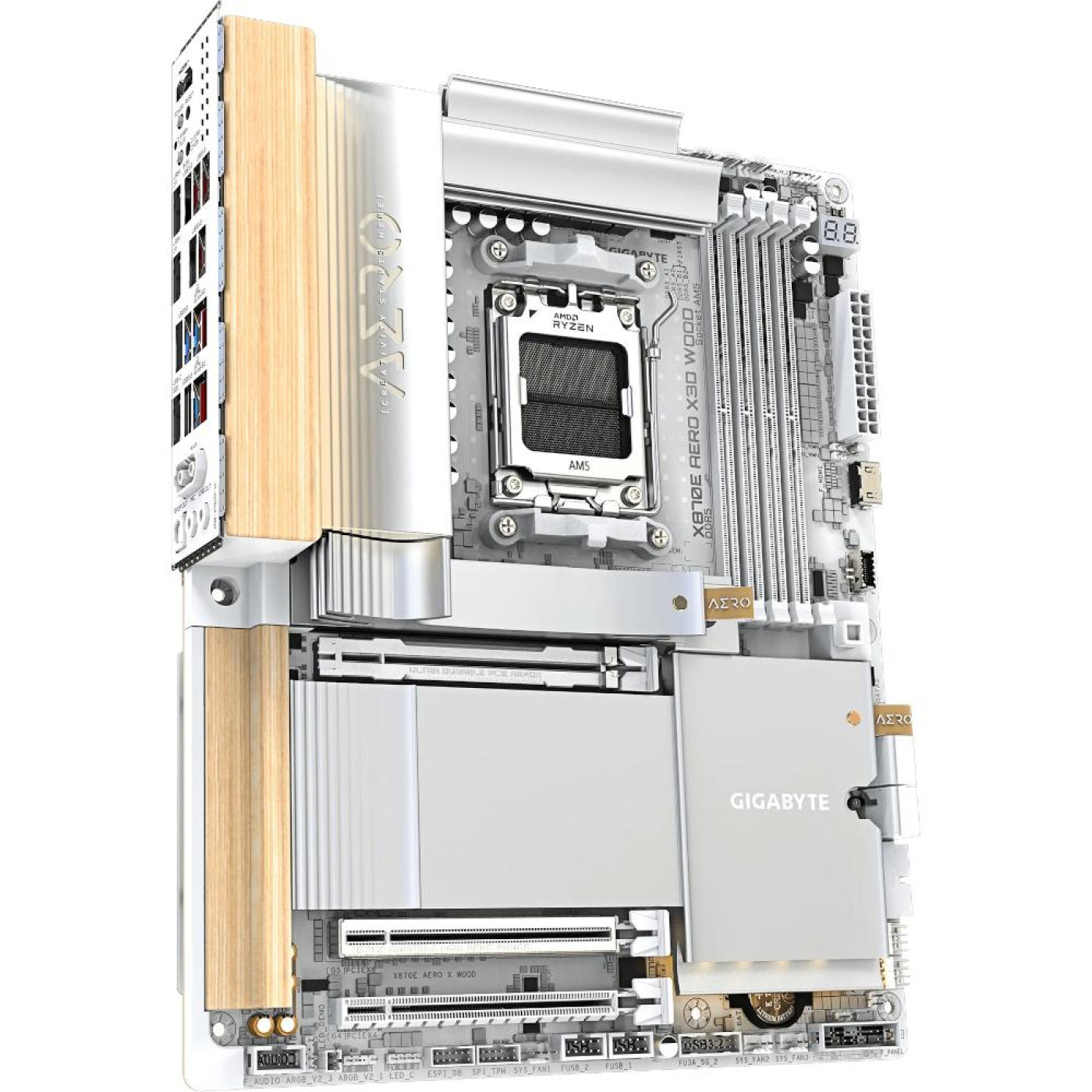 Материнська плата GIGABYTE X870E AERO X3D WOOD (X870E AERO X3D WOOD) (Socket AM5, AMD X870E, ATX)