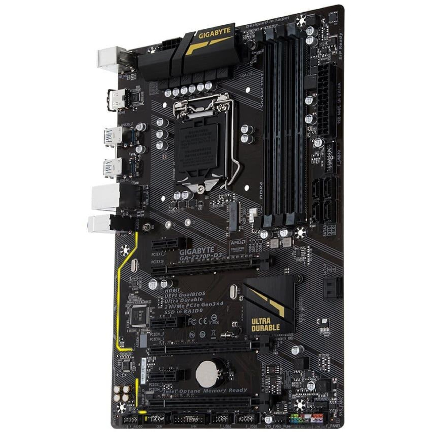 Материнская плата Gigabyte GA-Z270P-D3 (GA-Z270P-D3) (Socket 1151, Intel Z270, ATX) Б/у,U1
