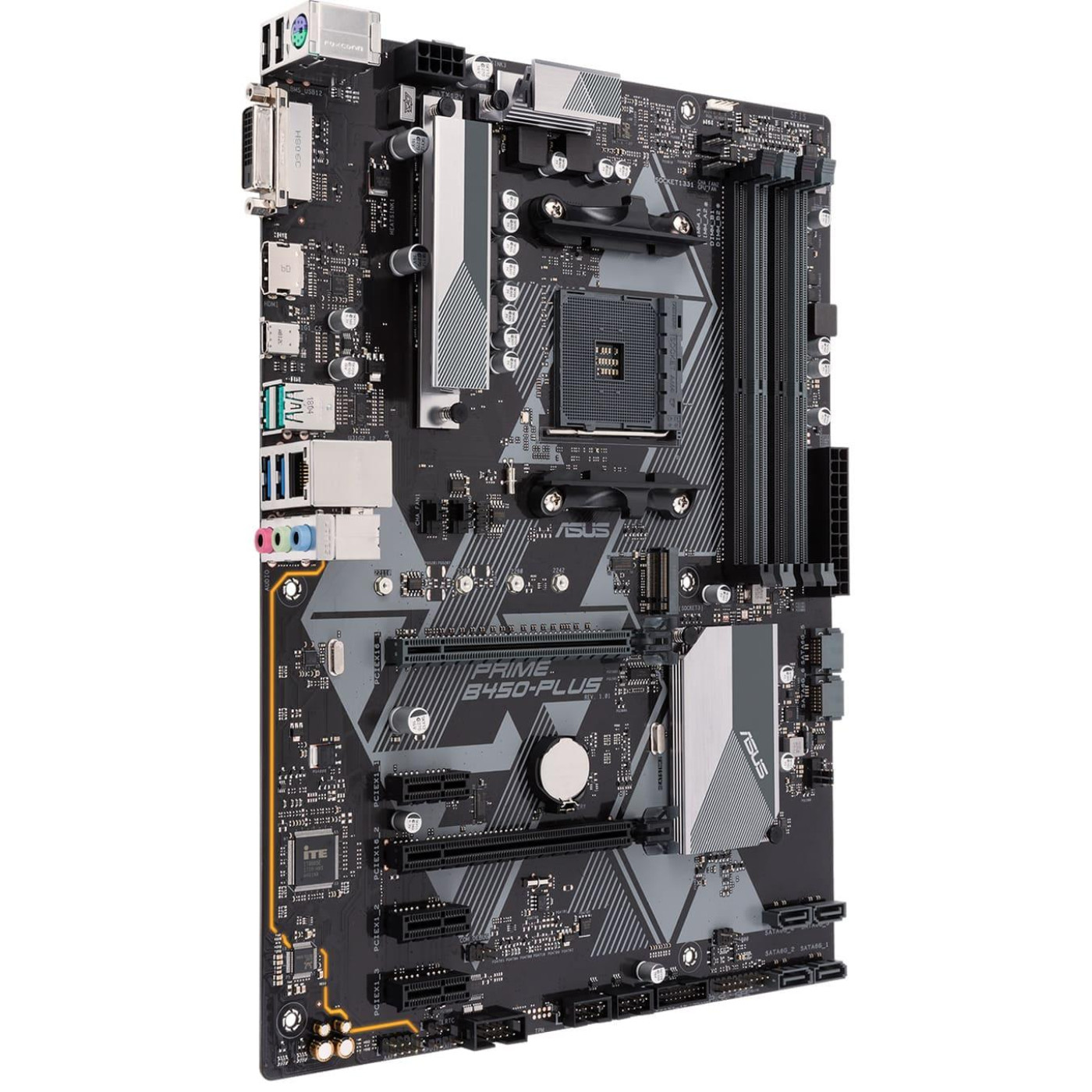Материнська плата ASUS PRIME B450-Plus (PRIME B450-PLUS) (Socket AM4, AMD B450, ATX)