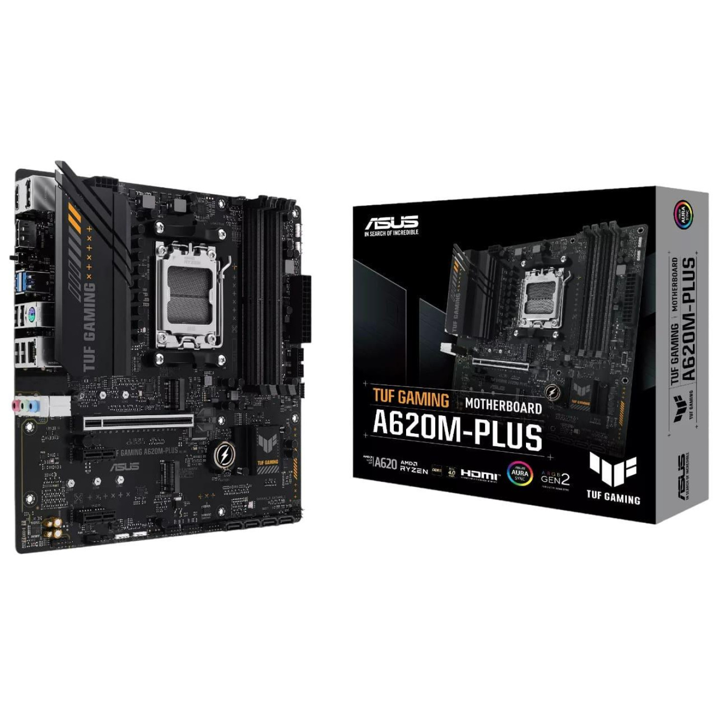 Материнська плата ASUS TUF GAMING A620M-PLUS (TUF GAMING A620M-PLUS) (Socket AM5, AMD A620, Micro-ATX)