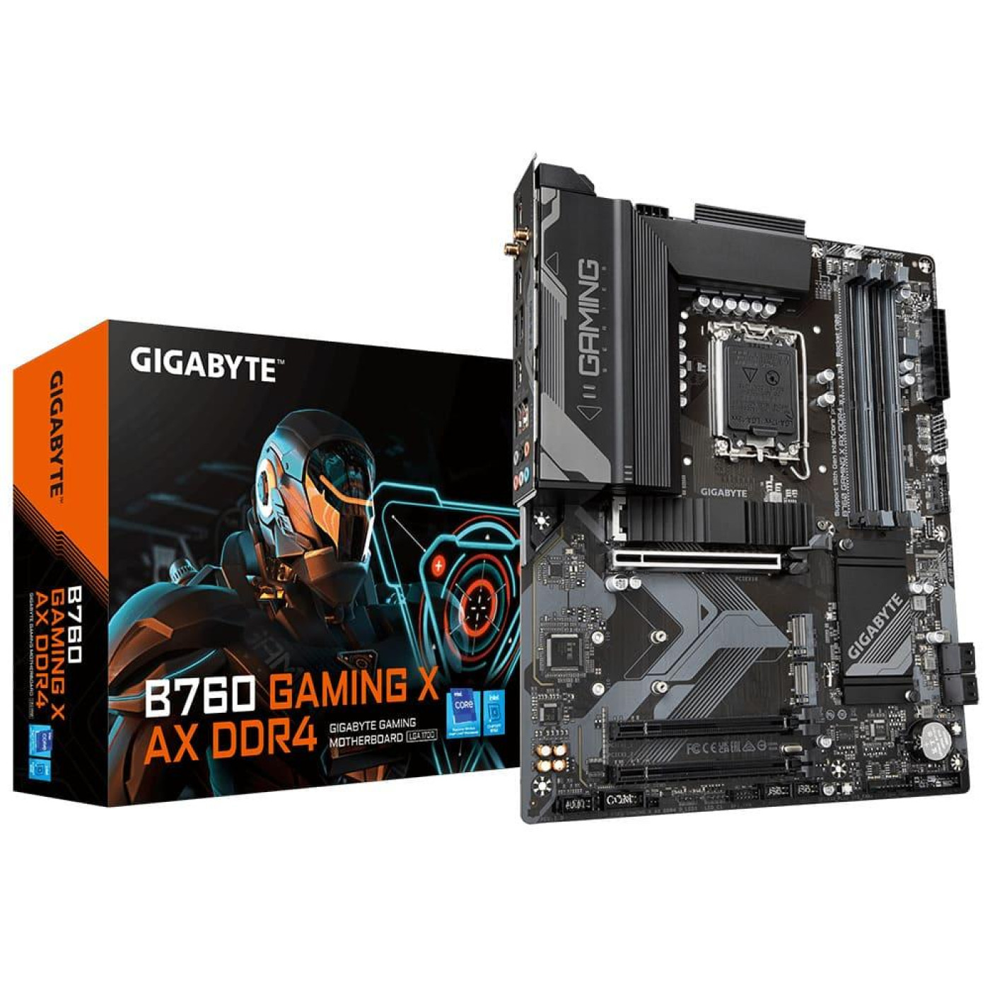 Материнська плата Gigabyte B760 GAMING X AX DDR4 (B760 GAMING X AX DDR4) (Socket 1700, Intel B760, ATX) Б/в