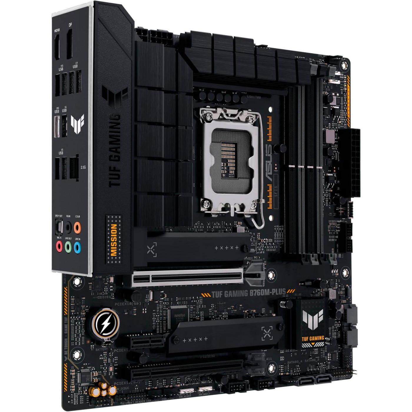 Материнська плата ASUS TUF GAMING B760M-PLUS (TUF GAMING B760M-PLUS) (Socket 1700, Intel B760, Micro-ATX)