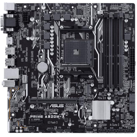 Материнська плата ASUS PRIME A320M-A (PRIME A320M-A) (Socket AM4, AMD A320, Micro-ATX) Б/в