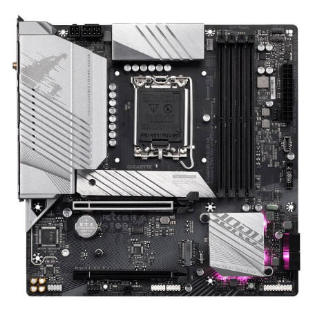 Материнська плата Gigabyte B760M AORUS ELITE AX (B760M AORUS ELITE AX) (Socket 1700, Intel B760, Micro-ATX) Б/в