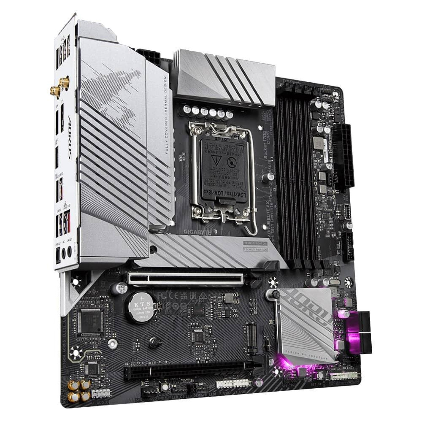 Материнская плата Gigabyte B760M AORUS ELITE AX (B760M AORUS ELITE AX) (Socket 1700, Intel B760, Micro-ATX) Б/у