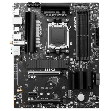 Материнська плата MSI PRO B650-S WIFI (PRO B650-S WIFI) (Socket AM5, AMD B650, ATX) Б/в