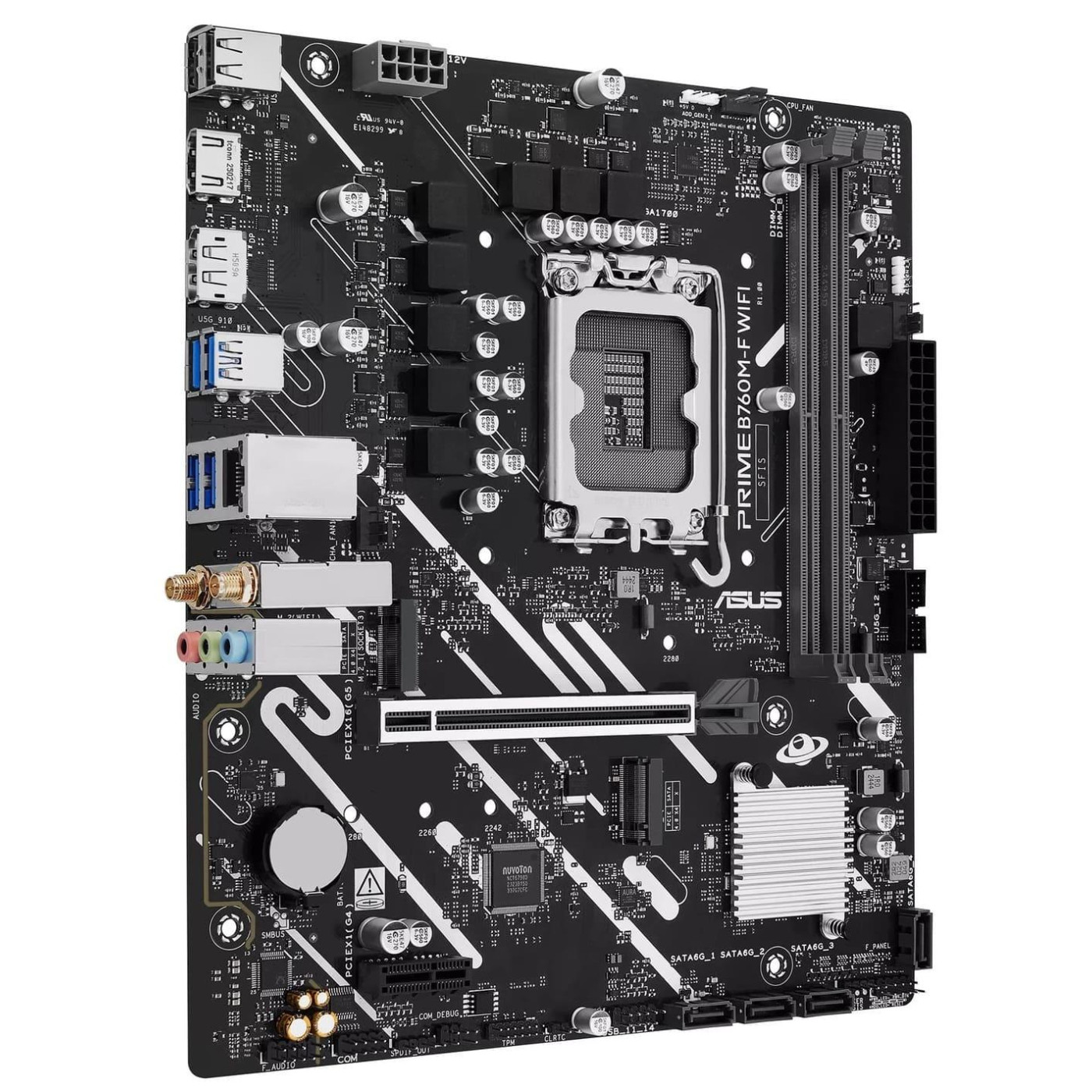 Материнська плата ASUS PRIME B760M-F WIFI (PRIME B760M-F WIFI) (Socket 1700, Intel B760, Micro-ATX)