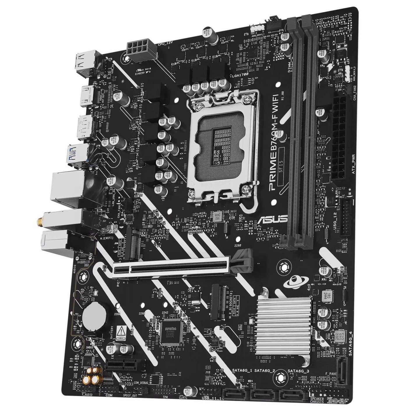 Материнська плата ASUS PRIME B760M-F WIFI (PRIME B760M-F WIFI) (Socket 1700, Intel B760, Micro-ATX)