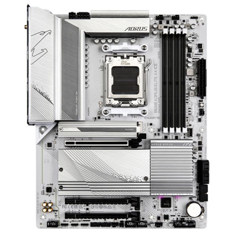 Материнська плата GIGABYTE B650 AORUS ELITE AX ICE (B650 AORUS ELITE AX ICE) (Socket AM5, AMD B650, ATX)