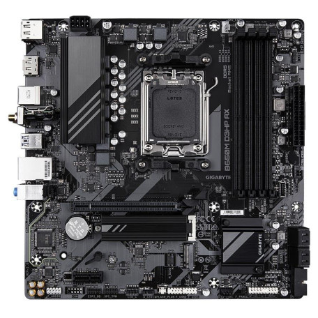 Материнська плата GIGABYTE B650M D3HP AX (B650M D3HP AX) (Socket AM5, AMD B650, Micro-ATX)