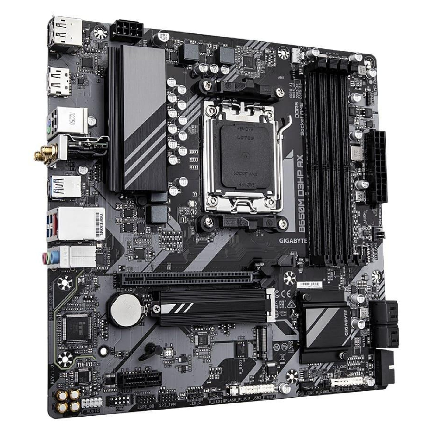 Материнська плата Gigabyte B650M D3HP AX (B650M D3HP AX) (Socket AM5, AMD B650, Micro-ATX)