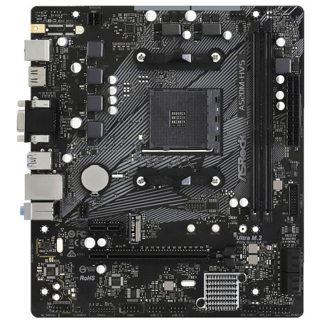 Материнська плата AsRock A520M-HVS (A520M-HVS) (Socket AM4, AMD A520, Micro-ATX)