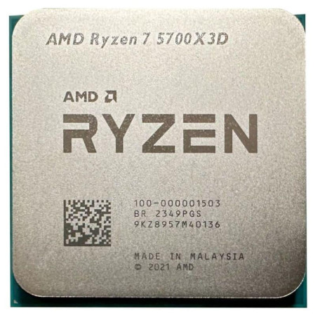 Процесор AMD Ryzen 7 5700X3D (100-000001503) (Socket AM4, 16T, 4.1 ГГц, Tray) Б/в
