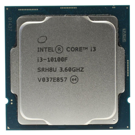 Процессор Intel Core i3 10100F (CM8070104291318) (Socket 1200, 8T, 4.3 ГГц, Tray) Б/у