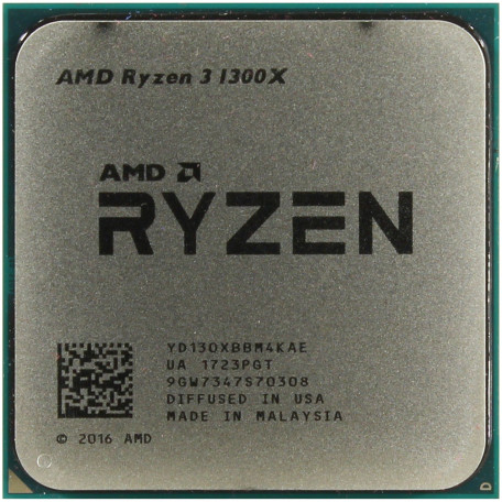 Процессор AMD Ryzen 3 1300X (YD130XBBM4KAE) (Socket AM4, 4T, 3.7 ГГц, Tray) Б/у