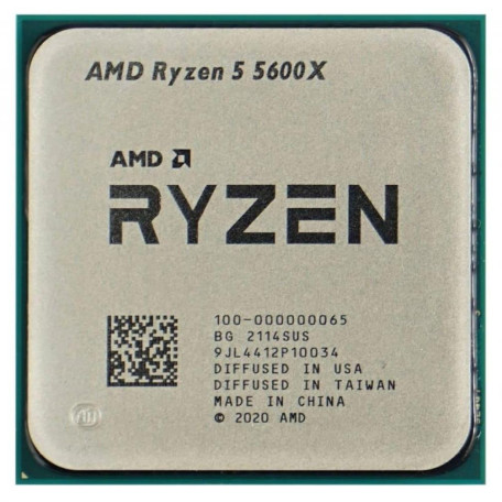 Процессор AMD Ryzen 5 5600X (100-000000065) (Socket AM4, 12T, 4.6 ГГц, Tray)