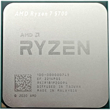 Процессор AMD Ryzen 7 5700 (100-000000743) (Socket AM4, 16T, 4.6 ГГц, Tray) Б/у