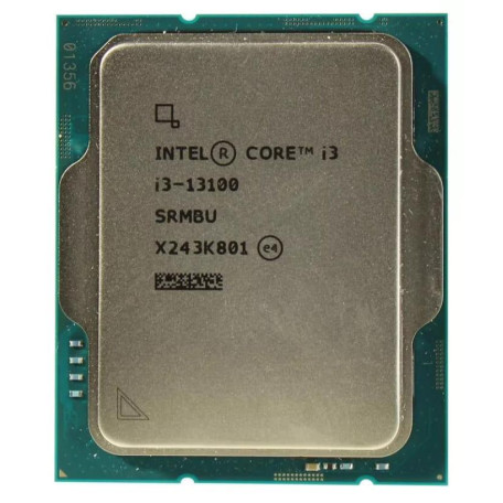 Процесор Intel Core i3 13100 (CM8071505092202) (Socket 1700, 8T, 4.5 ГГц, Tray)