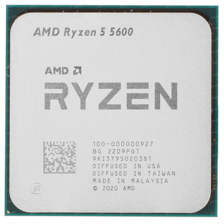 Процесор AMD Ryzen 5 5600 (100-100000927) (Socket AM4, 12T, 4.4 ГГц, Tray) Б/в