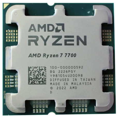 Процесор AMD Ryzen 7 7700 (100-000000592) (Socket AM5, 16T, 5.2 ГГц, Tray) Б/в