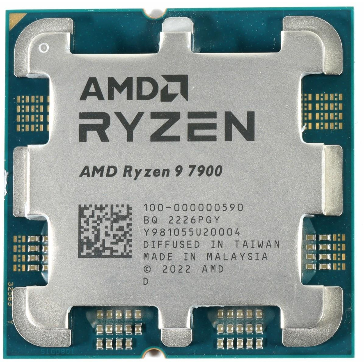 Процессор AMD Ryzen 9 7900 (100-100000590BOX) (Socket AM5, 24T, 5.4 ГГц, Box)