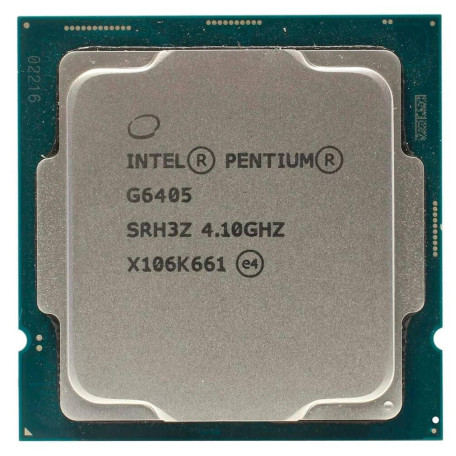 Процессор Intel Pentium G6405 (CM8070104291811) (Socket 1200, 4T, 4.1 ГГц, Tray)