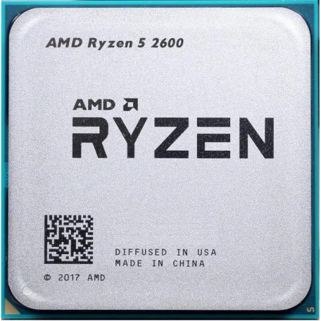 Процесор AMD Ryzen 5 2600 (YD2600BBAFMPK) (Socket AM4, 12T, 3.9 ГГц, Tray) Б/в