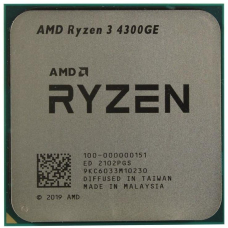 Процессор AMD Ryzen 3 4300GE (100-000000151) (Socket AM4, 8T, 4.0 ГГц, Tray)