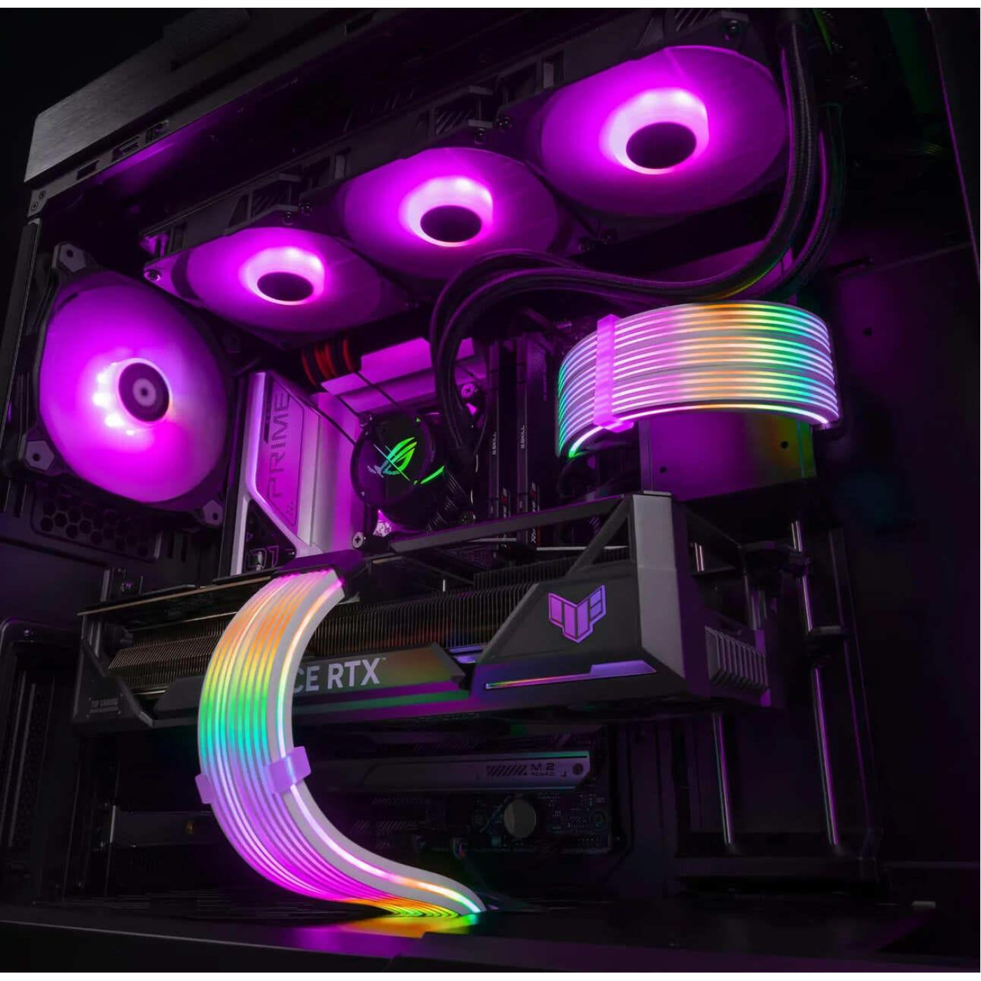 Кабель для ПК Qube RGB 24 pin Female to Male, Black