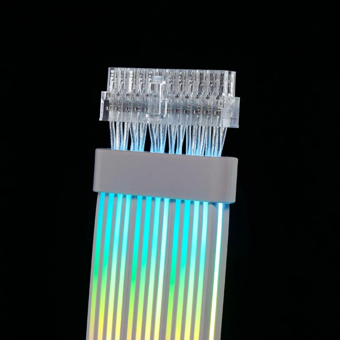 Кабель для ПК Qube RGB 24 pin Female to Male, White