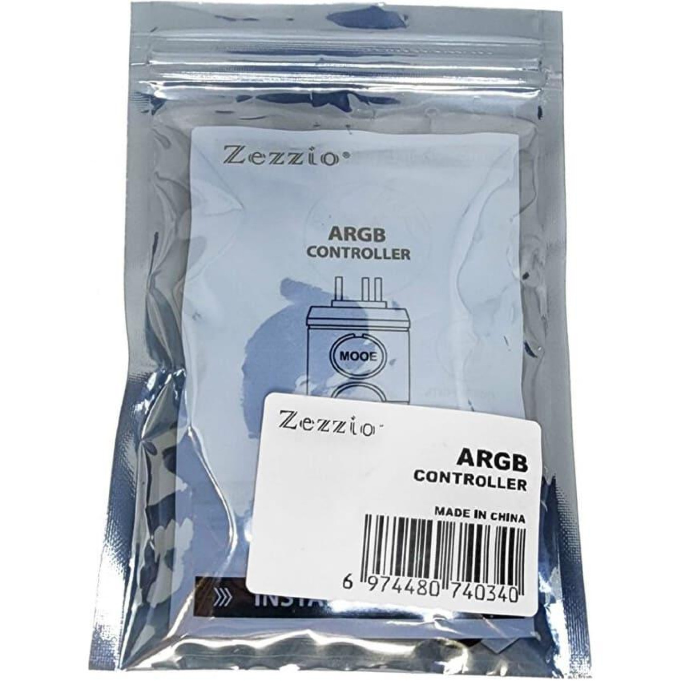 Контролер Zezzio ARGB 3-Pin 5V/SATA Zezzio ARGB controller Sata
