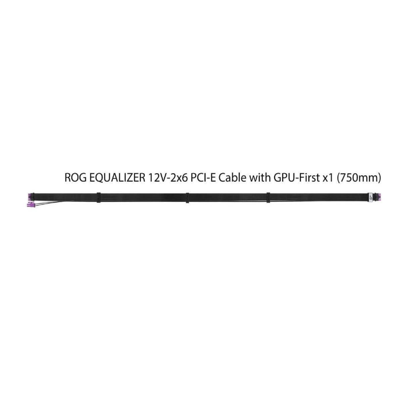 Кабель для відеокарти Asus ROG Equalizer 12V-2x6 ATX 3.1 PCIe 5.1 Black (90YE00BN-B0QA00)