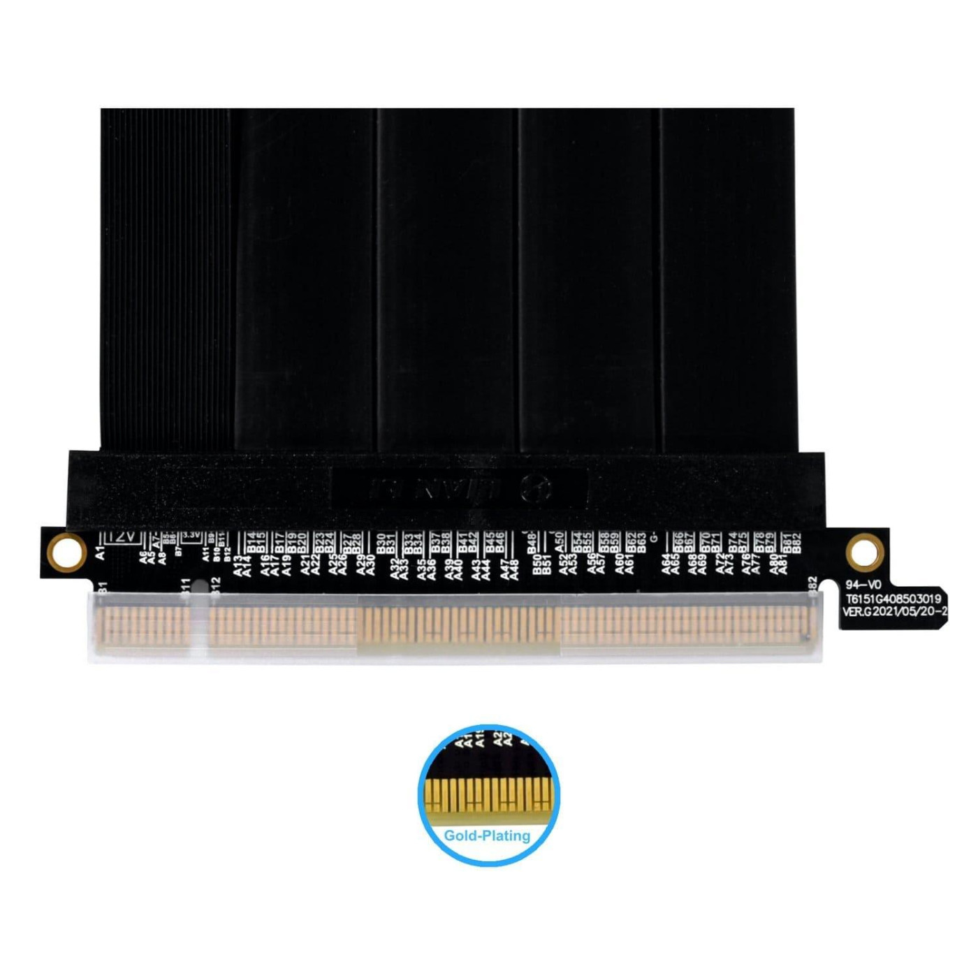 Рейзер кабель для ПК LIAN LI 600mm PCIe 4.0 RISER CABLE, Black