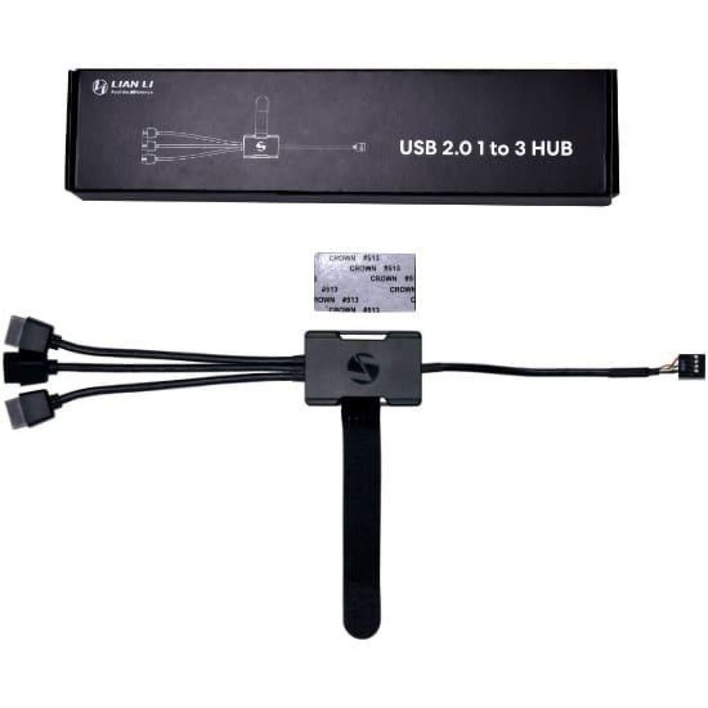 USB-хаб Lian Li USB 2.0 1 to 3 HUB, Black